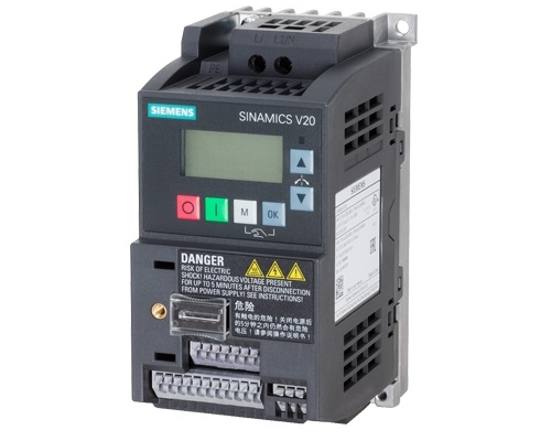 SINAMICS V20 1AC Rated power 0.12 kW (Integrated filter)