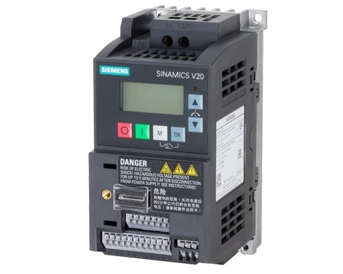 SINAMICS V20 1-AC Rated power 0.37 kW (Integrated filter)
