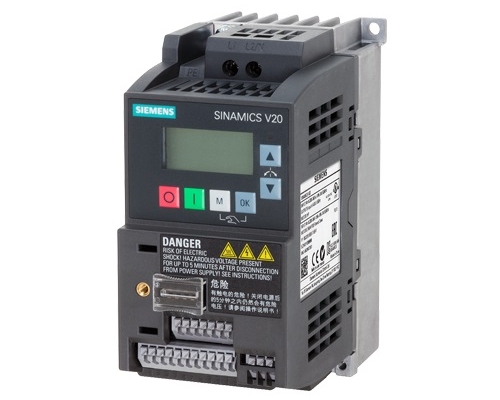 SINAMICS V20 1AC Rated power 0.55 kW (Integrated filter)